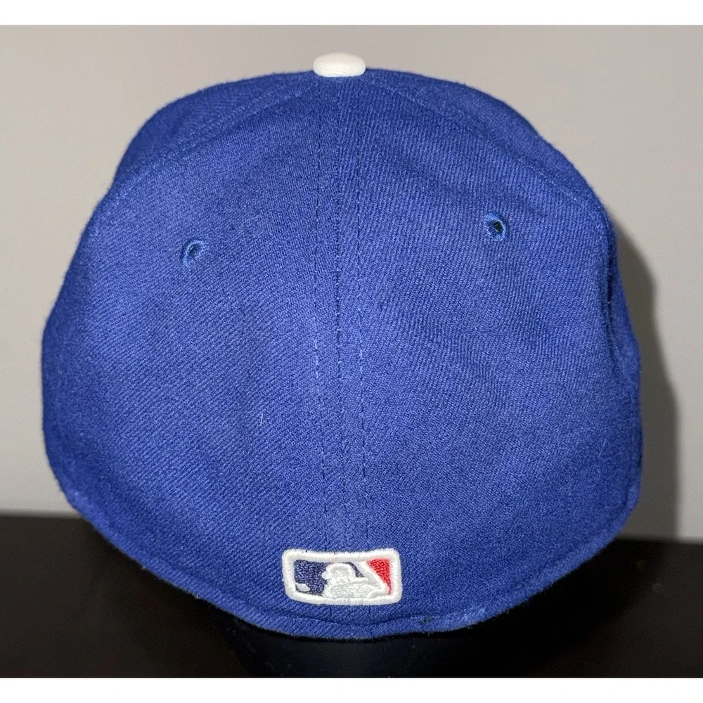 Los Angeles Dodgers Hat Size 7 1/8  Blue New Era 59Fifty Dad Cap Plain Logo MLB